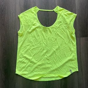 Under Armour Yellow Workout Tee - Size XL